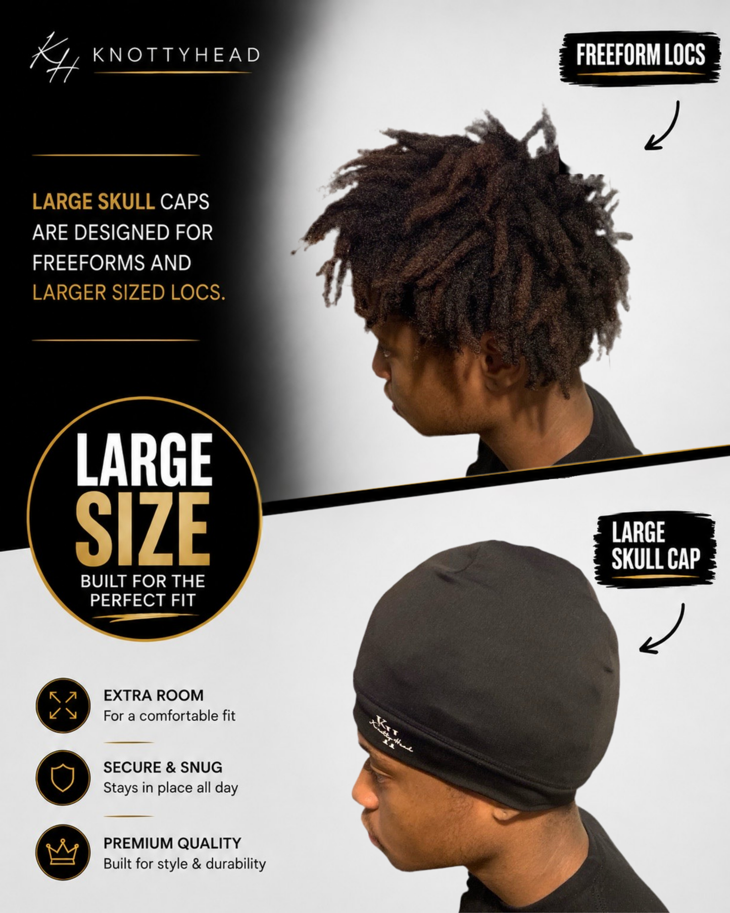 Premium Satin Lined Skull Cap