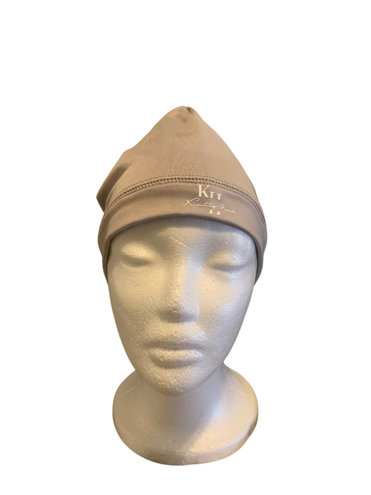 Gray Satin Lined Stretch Hair Cap