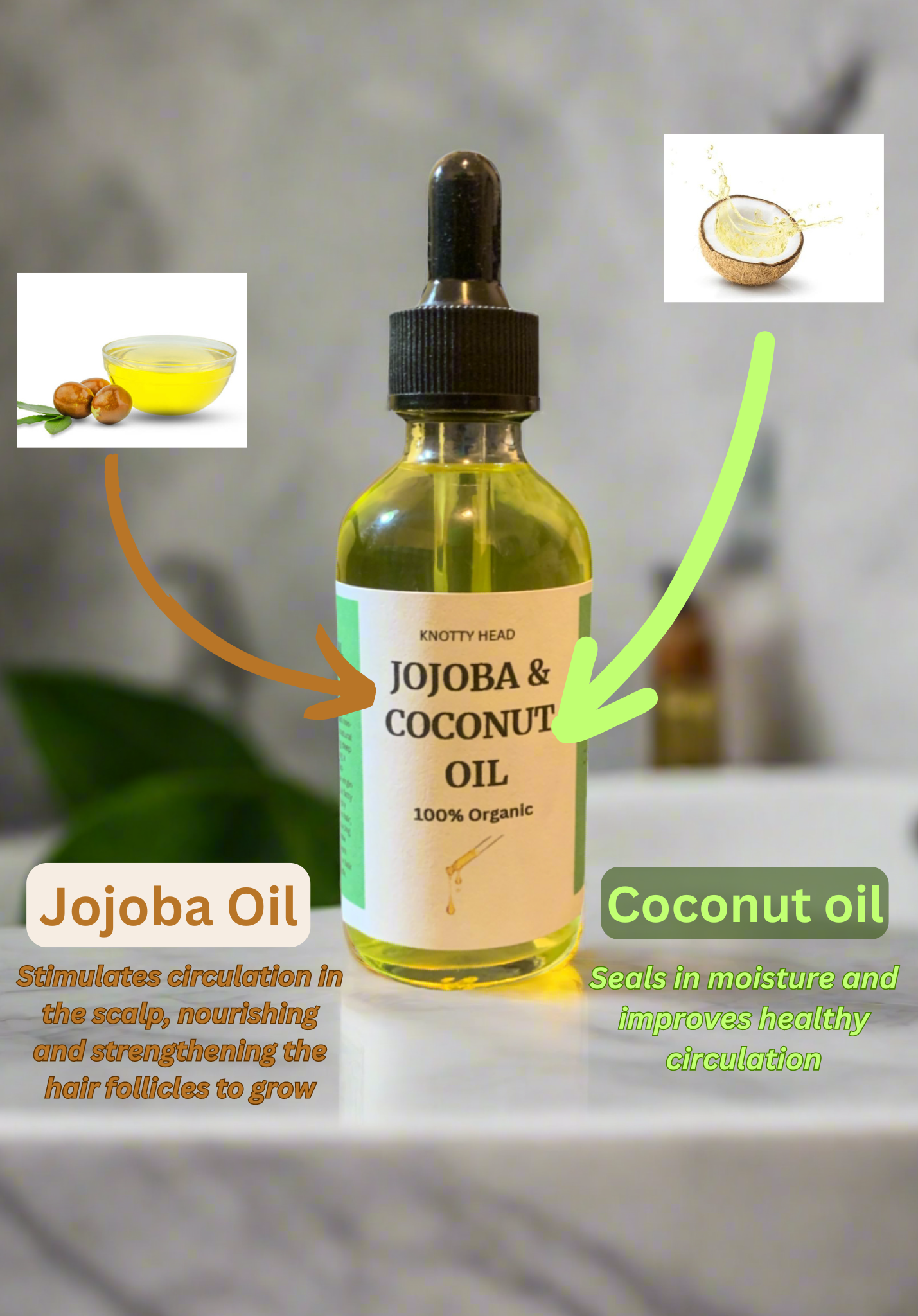 3 Jojoba & Coconut Moisturizing Oil Bundle