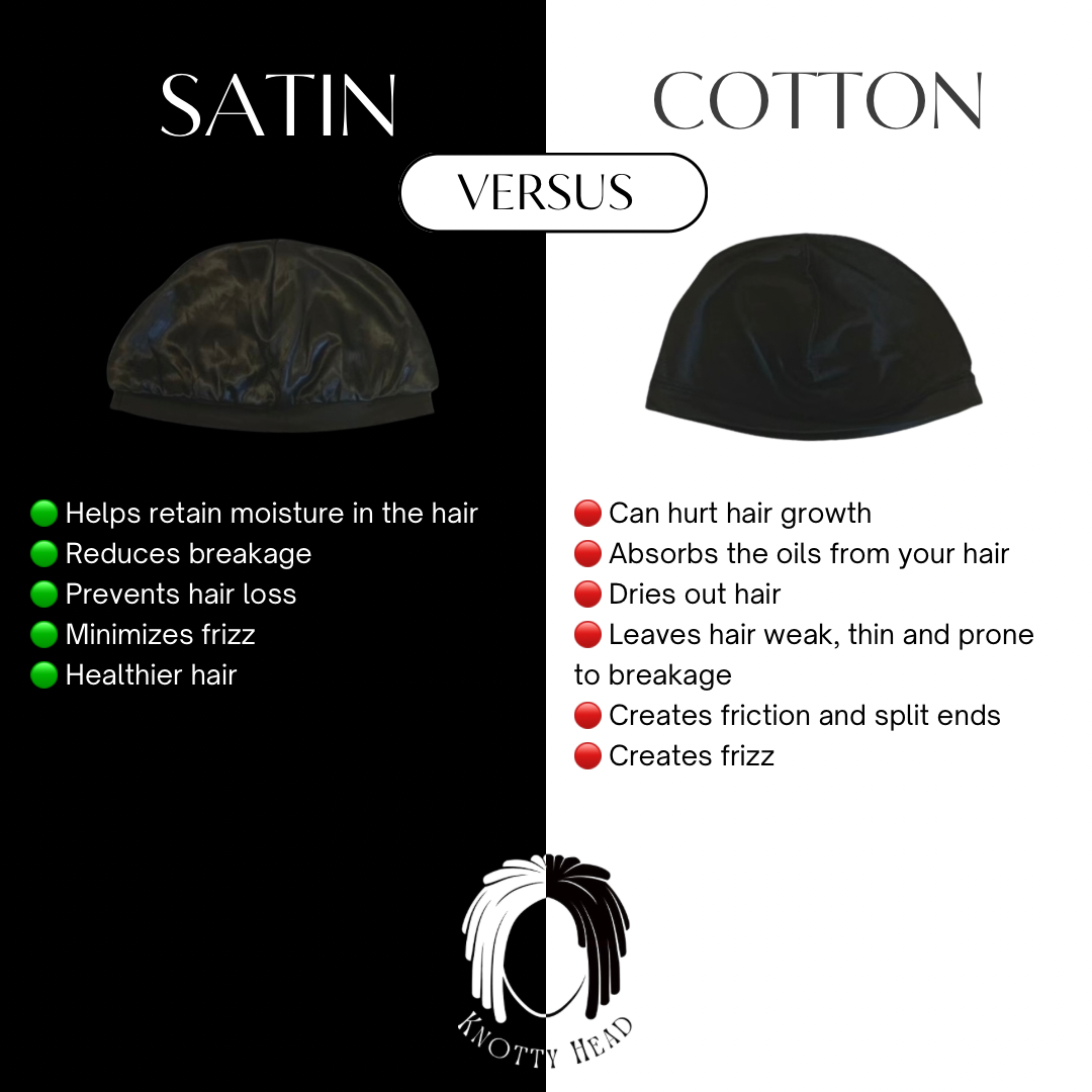 Black & Gray Satin Lined Stretch Hair Cap Bundle